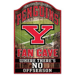 Wholesale-Youngstown State Penguins FAN CAVE Wood Sign 11" x 17" 1/4" thick