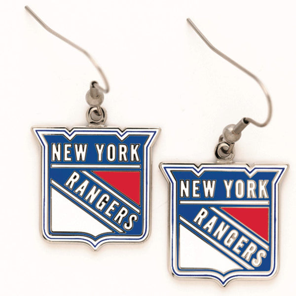New York Rangers Earrings Jewelry Card