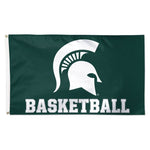 Wholesale-Michigan State Spartans BASKETBALL Flag - Deluxe 3' X 5'