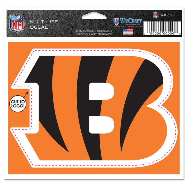 Cincinnati Bengals Multi-Use Decal - cut to logo 5" x 6"
