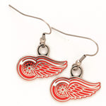 Detroit Red Wings Earrings Jewelry Card