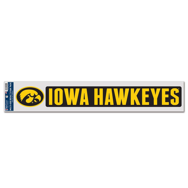 Iowa Hawkeyes Fan Decals 3" x 17"