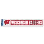 Wholesale-Wisconsin Badgers Fan Decals 3" x 17"