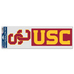 Wholesale-USC Trojans 2 PACK Fan Decals 3.75" x 12"