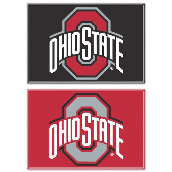 Wholesale-Ohio State Buckeyes LOGOS Rectangle Magnet, 2pack 2" x 3"