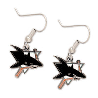 San Jose Sharks Earrings Jewelry Card