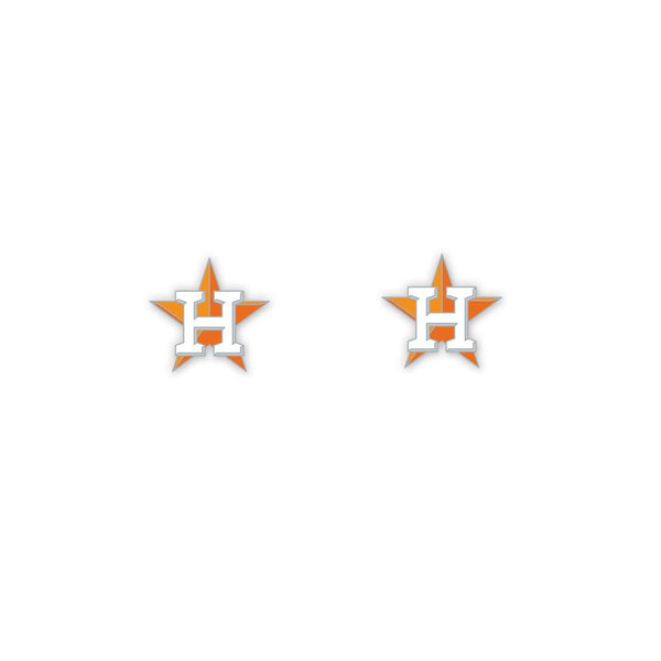 Houston Astros Earrings Jewelry Card