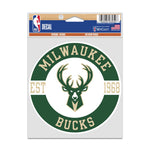 Milwaukee Bucks Fan Decals 3.75" x 5"