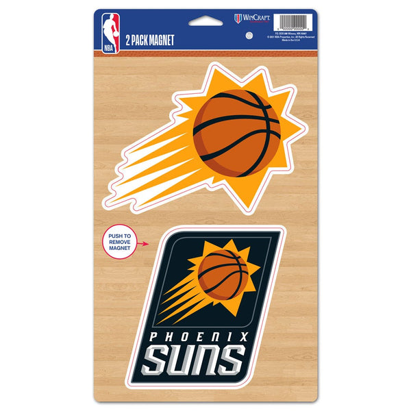 Phoenix Suns 2 Pack Magnets 5" x  9"
