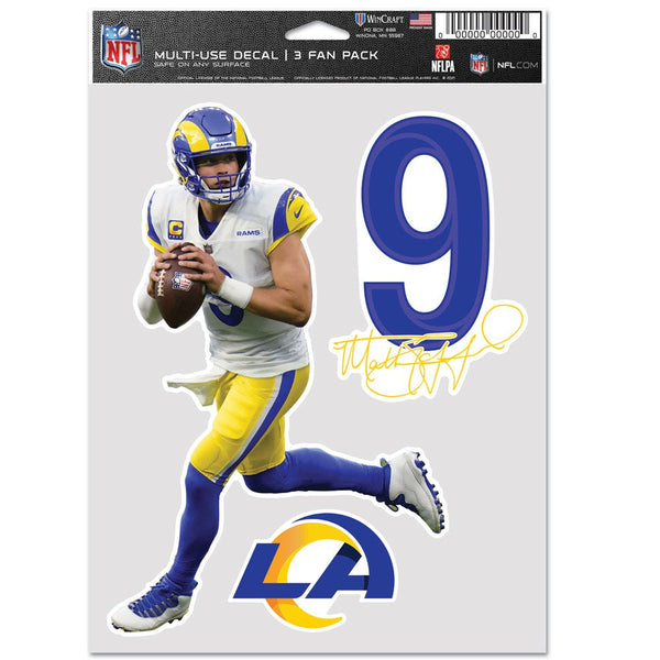 Los Angeles Rams Multi Use 3 Fan Pack Matthew Stafford