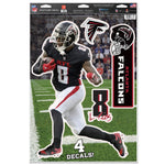 Atlanta Falcons Multi-Use Decal 11" x 17" Kyle Pitts