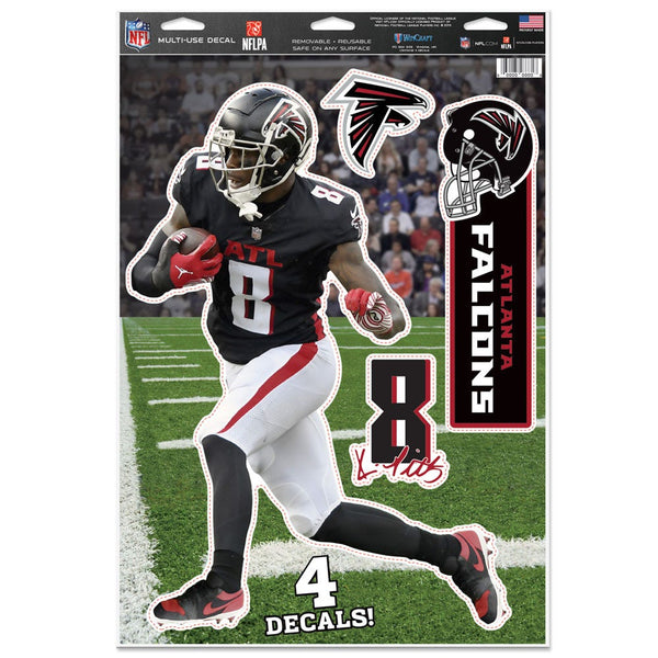 Atlanta Falcons Multi-Use Decal 11" x 17" Kyle Pitts