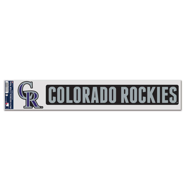 Colorado Rockies Fan Decals 3" x 17"