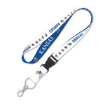 KANSAS JAYHAWKS / Vintage Collegiate Lanyard w/detachable buckle 1"