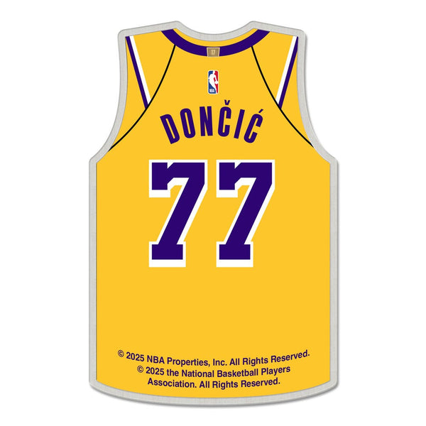 Los Angeles Lakers Collector Pin Jewelry Card Luka Doncic