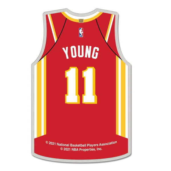 Atlanta Hawks Collector Pin Jewelry Card Trae Young