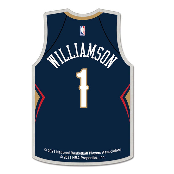 New Orleans Pelicans Collector Pin Jewelry Card Zion Williamson