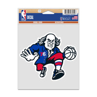 Philadelphia 76ers Fan Decals 3.75" x 5"