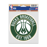 Milwaukee Bucks Fan Decals 3.75" x 5"