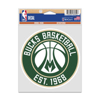 Milwaukee Bucks Fan Decals 3.75" x 5"