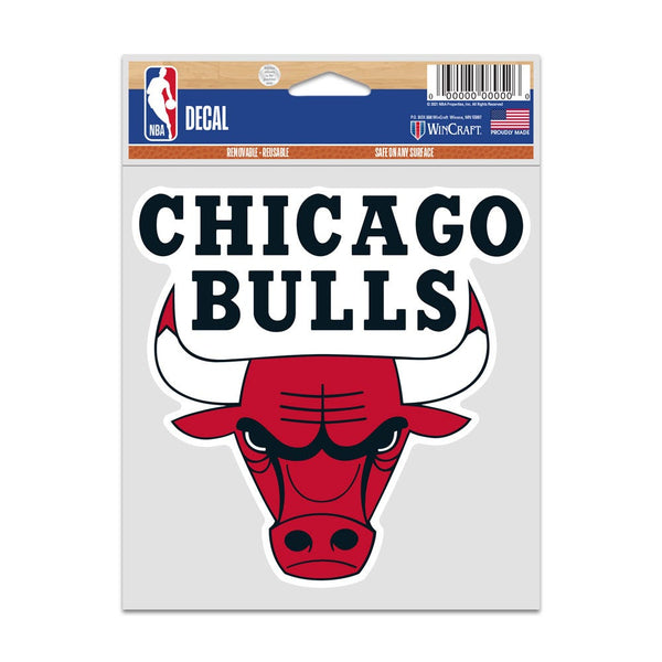 Chicago Bulls Fan Decals 3.75" x 5"