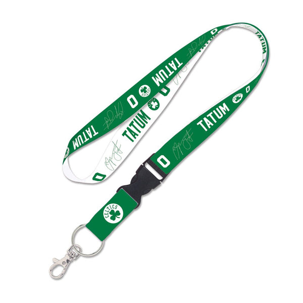 Boston Celtics Lanyard w/detachable buckle 1" Jayson Tatum