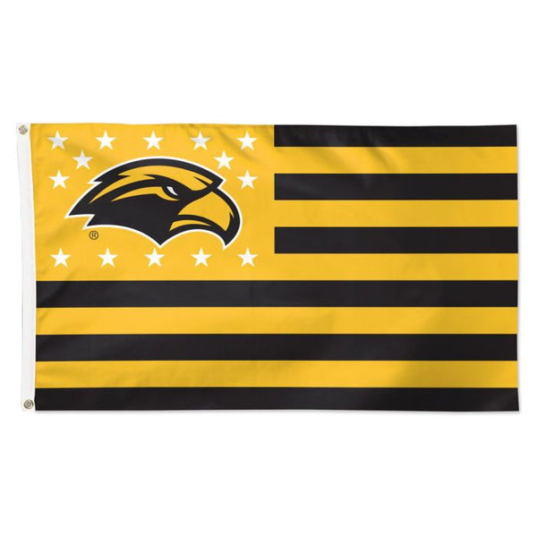 Wholesale-Southern Miss Golden Eagles / Stars and Stripes NCAA STARS &amp; STRIPES Flag - Deluxe 3' X 5'