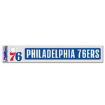 Philadelphia 76ers Fan Decals 3" x 17"