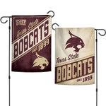 Wholesale-Texas State Bobcats RETRO Garden Flags 2 sided 12.5" x 18"