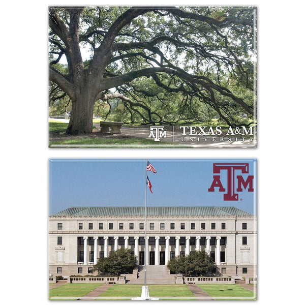 Texas A&M Aggies Rectangle Magnet, 2pack 2" x 3"