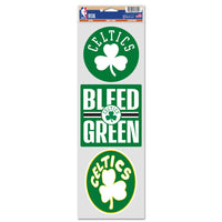 Boston Celtics Fan Decals 3.75" x 12"
