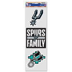 San Antonio Spurs Fan Decals 3.75" x 12"