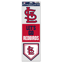 St. Louis Cardinals Fan Decals 3.75" x 12"