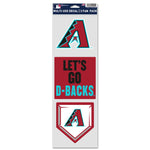 Arizona Diamondbacks Fan Decals 3.75" x 12"