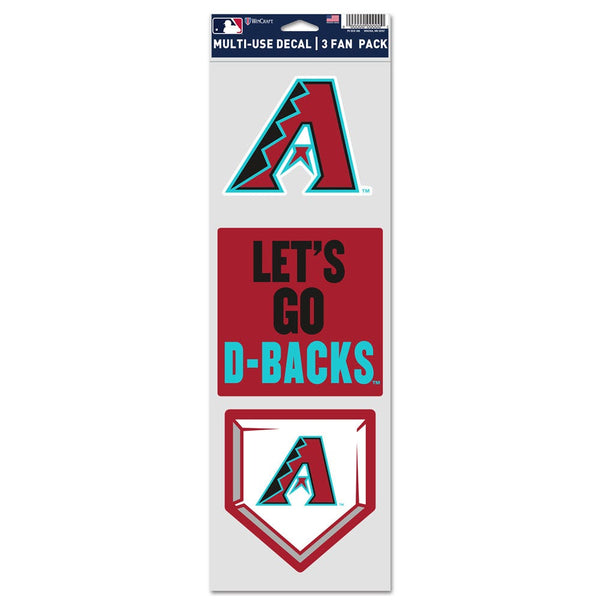 Arizona Diamondbacks Fan Decals 3.75" x 12"