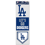 Los Angeles Dodgers Fan Decals 3.75" x 12"