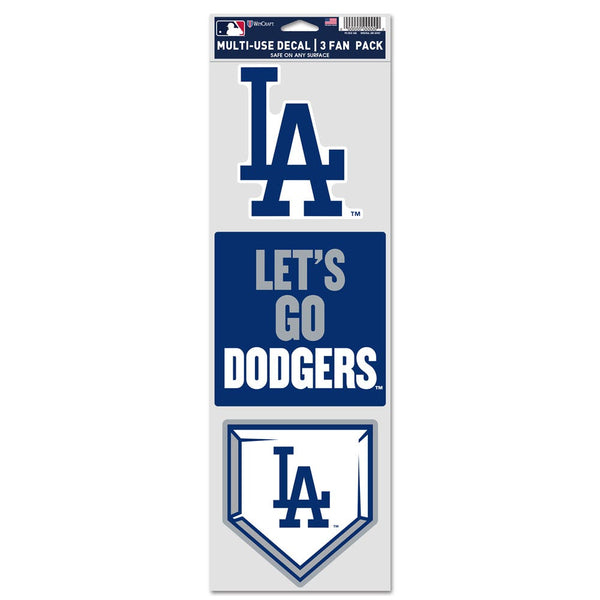 Los Angeles Dodgers Fan Decals 3.75" x 12"