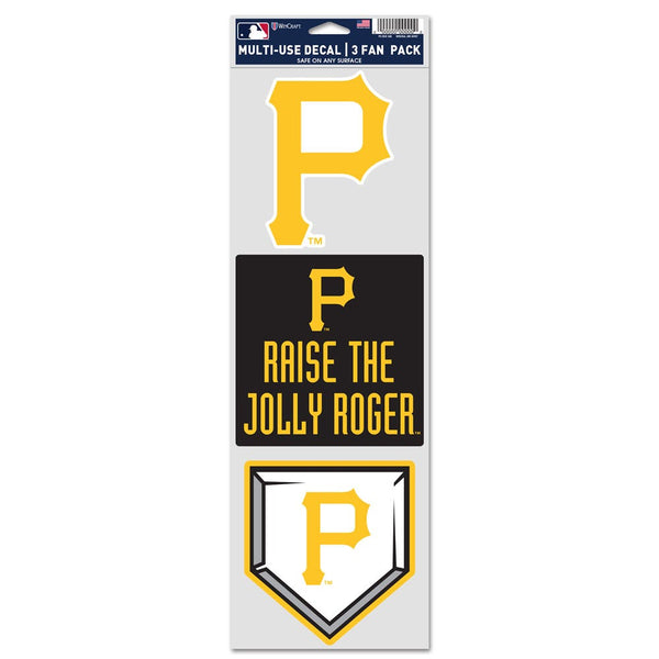 Pittsburgh Pirates Fan Decals 3.75" x 12"