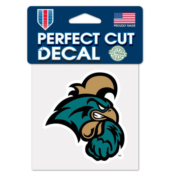 Wholesale-Coastal Carolina Chanticleers Perfect Cut Color Decal 4" x 4"