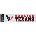 Houston Texans Perfect Cut Decals 4" x 17"