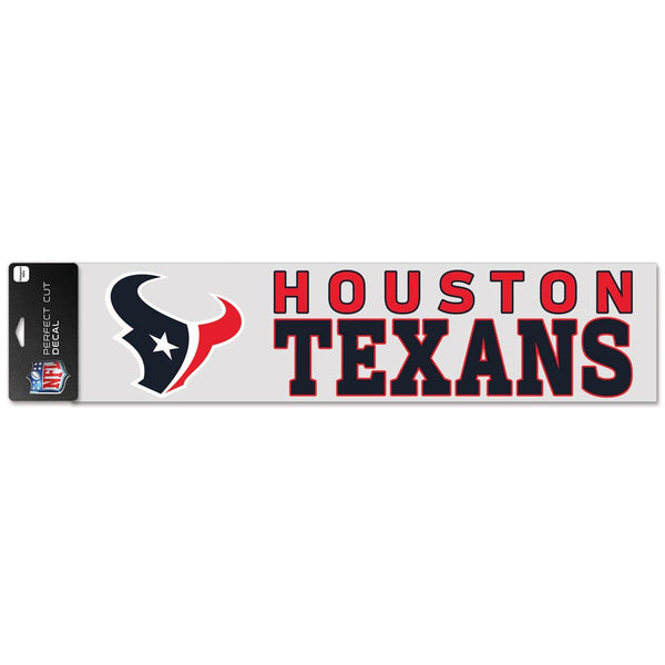 Houston Texans Perfect Cut Decals 4" x 17"
