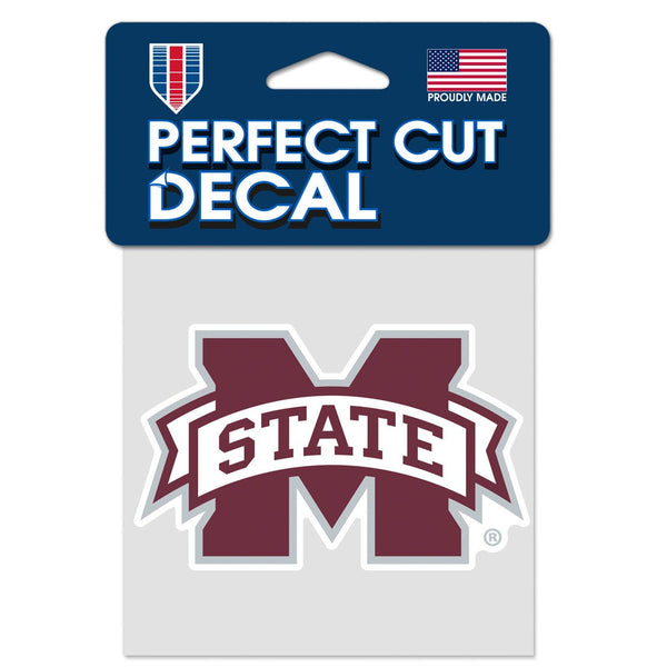 Mississippi State Bulldogs Perfect Cut Color Decal 4" x 4"