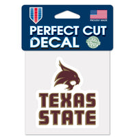 Wholesale-Texas State Bobcats Perfect Cut Color Decal 4" x 4"