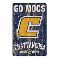 Wholesale-Tennessee Chattanooga Mocs SLOGAN Wood Sign 11" x 17" 1/4" thick