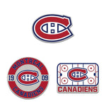 Montreal Canadiens 3pc Enamel Pin Set