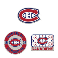 Montreal Canadiens 3pc Enamel Pin Set