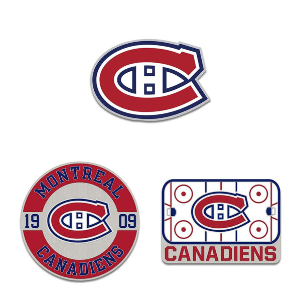 Montreal Canadiens 3pc Enamel Pin Set