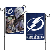 Tampa Bay Lightning / Star Wars Mandalorian Garden Flags 2 sided 12.5" x 18"