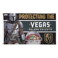 Vegas Golden Knights / Star Wars Mandalorian Flag - Deluxe 3' X 5'