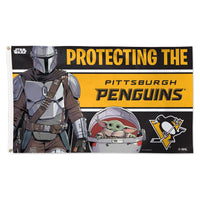 Pittsburgh Penguins / Star Wars Mandalorian Flag - Deluxe 3' X 5'